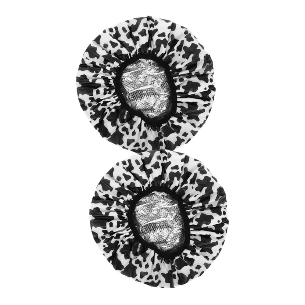 TOPBATHY 2-Piece Double-Layer Aluminum Foil Hair Warming Caps
