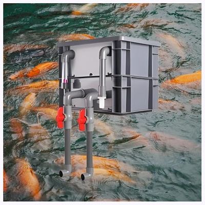 Generic Aquarium Filter Box, Adjustable Water Flow, Multi-Stage Filtration, External Circulation System, 40 × 30 × 34 cm