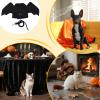 Bat Wings for Cats - Adjustable Felt Harness with Leash view 3