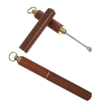 Abaodam 2-Piece Copper Earwax Removal Tool, Ear Spoon, Random Color