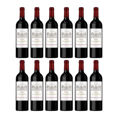 Maison Ginestet Baron des Fontenilles Saint-Émilion Grand Cru AOP Dry Red Wine, France, incl. FeinWert E-Book (12 x 0.75 L)