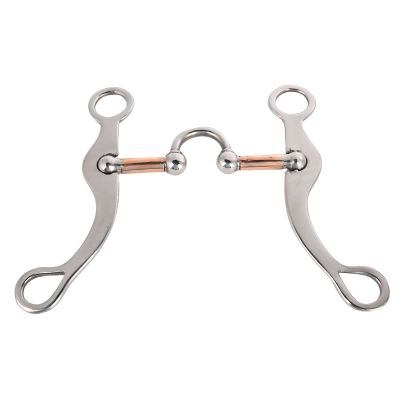 Stainless Steel Horse Bit with Roller | 12 mm Sweet Iron Mouthpiece | Training Bit for Young Horses, Trail Riding, and Dressage