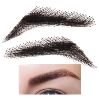 False Human Hair Eyebrows, 1 Pair