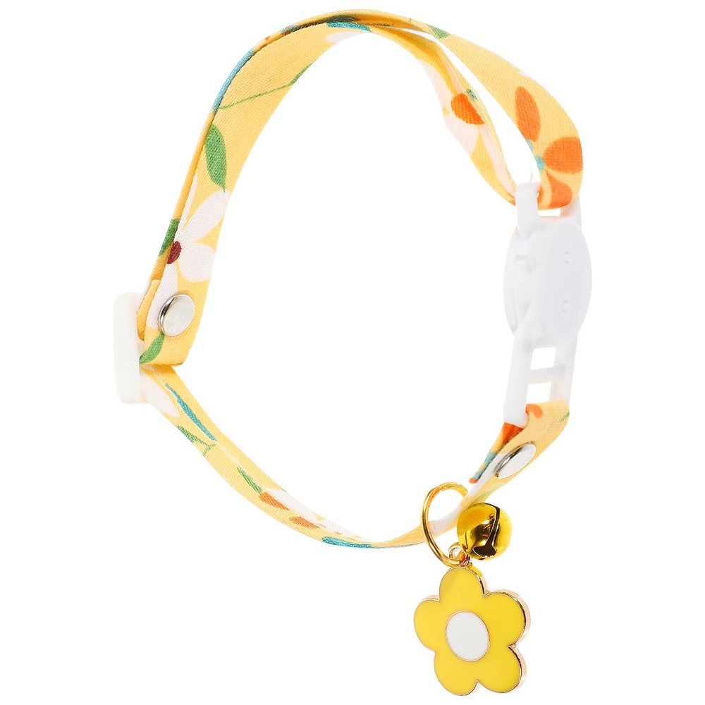 DOITOOL Decorative Cat Collar with Bell, Adjustable Lightweight Pet Collar for Kittens, Skin-Friendly and Comfortable
