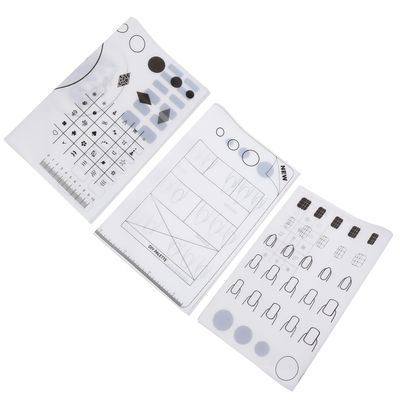 VICASKY 3-Piece White Silicone Nail Art Mat Set