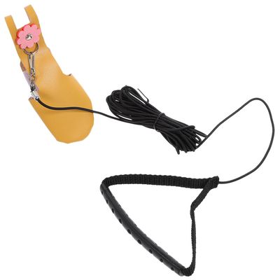 DIYEAH Medium Yellow Parrot Diaper Flight Harness with Leash