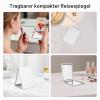 Kintion Pocket Mirror, 1X/3X Travel Mirror with Magnification, Compact, White view 4
