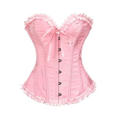 Generic Women's Hfischer-Style Lace Corset Bustier Top, Full-Bust Lace-Up Waist Shaper Lingerie