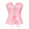 Generic Women's Hfischer-Style Lace Corset Bustier Top, Full-Bust Lace-Up Waist Shaper Lingerie view 2