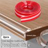 2 Transparent Baby Edge Protectors, W-Shape, 2.2 mm Thick, Self-Adhesive, 2 x 1 m view 2