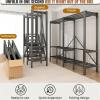 cendbirut Folding Portable Wardrobe, Enclosed Heavy-Duty Clothing Rack, 59 in / 150 cm, A view 3