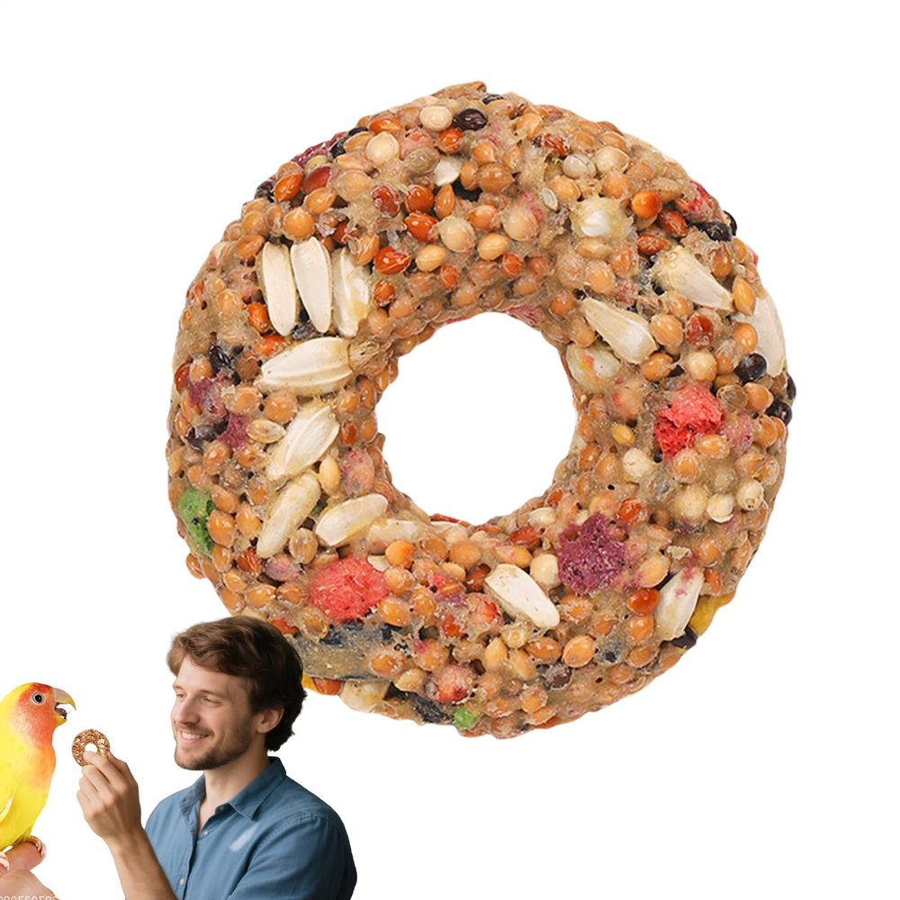 Bird Treats Donut-Shaped Beak Toy