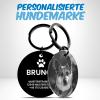 Meinearmbnder Personalized Engraved Dog Tag, 30 mm Stainless Steel, Black with Picture view 3