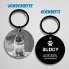 Meinearmbnder Personalized Engraved Dog Tag, 30 mm Stainless Steel, Black with Picture view 4