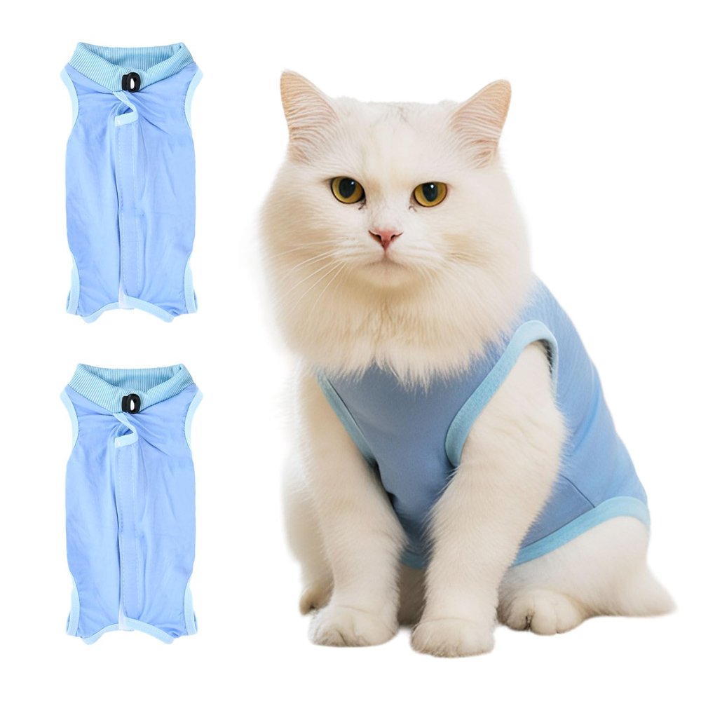2-Pack Cat Recovery Suit, Anti-Leak Recovery Outfit for Cats