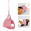 RiToEasysports Padded Pet Harness, Squirrel, Pink Chest Strap, Guinea Pig S/L (L) view 4