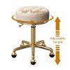 Adjustable Rolling Stool with Casters and Swivel Seat for Salon, Spa, and Massage view 2
