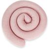 ekm trade XL 155 cm Bed Snake for Allergy Sufferers, Nursing Pillow, Bolster, Bed Bumper, Handmade 100% Bouclé (84 - Dirty Pink Bouclé, 155 cm) view 1