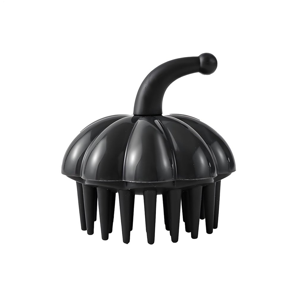 Pumpkin-Shaped Shampoo Brush with Flexible Bristles