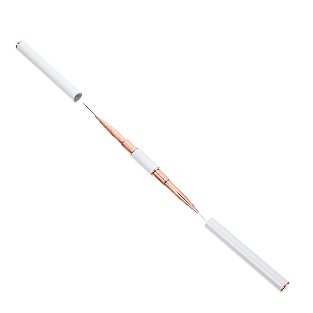 Double-Ended Nail Liner Brush with Metal Cap