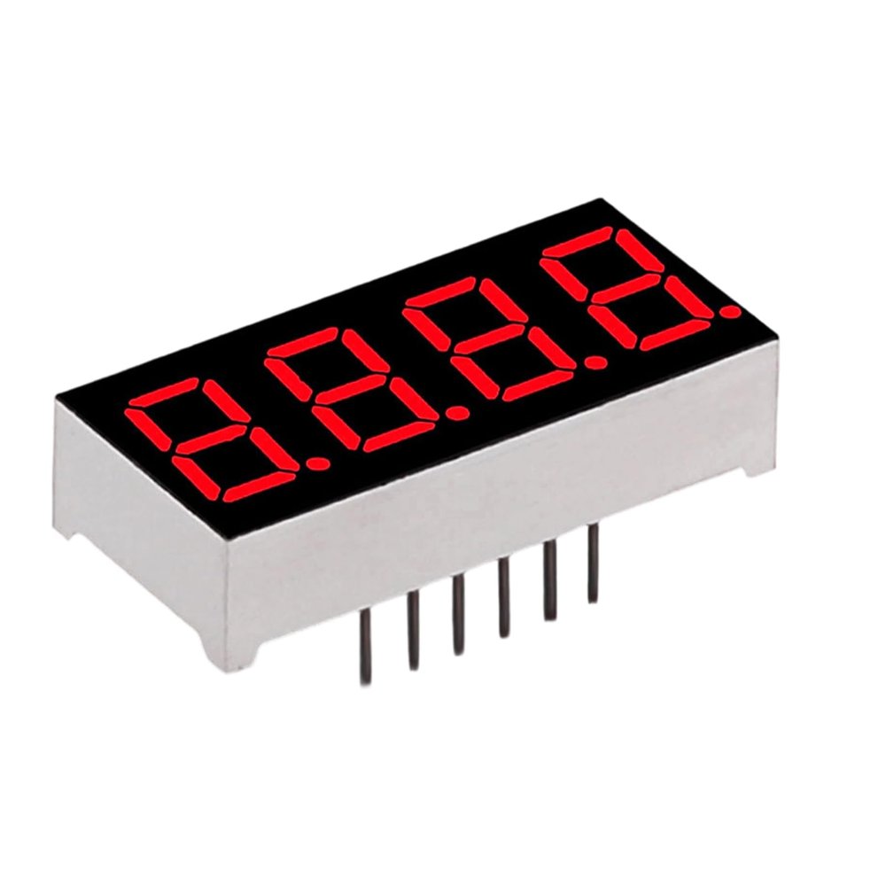 Bright Red 4-Digit LED Tube