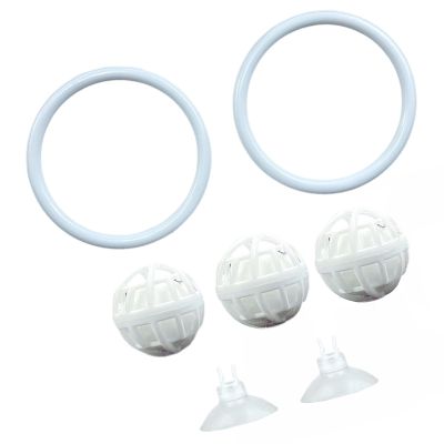 AWJUWHBJ Betta Aquarium Toys with Training Rings and Nitrifying Balls