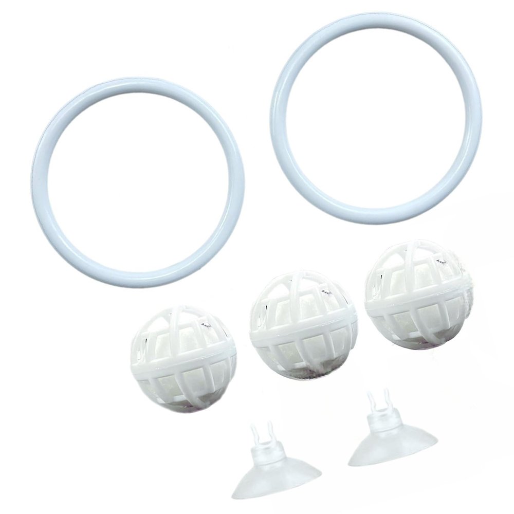 AWJUWHBJ Betta Aquarium Toys with Training Rings and Nitrifying Balls
