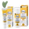 Balea 2-Piece Beauty Expert Vitamin C Set: SPF 30 Serum Cream (50 ml) + Vitamin C Eye Booster (15 ml) + Bonus Gua Sha Facial Massager view 1