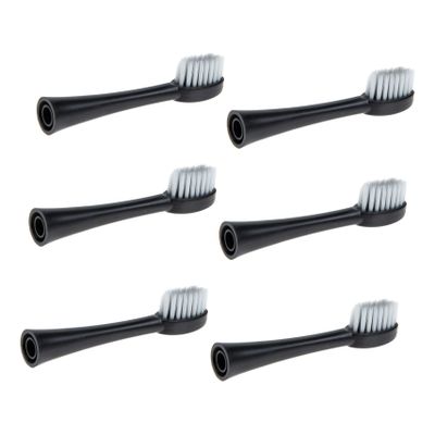 Xqmq X-3 Electric Toothbrush Heads, 6-Pack with Nylon