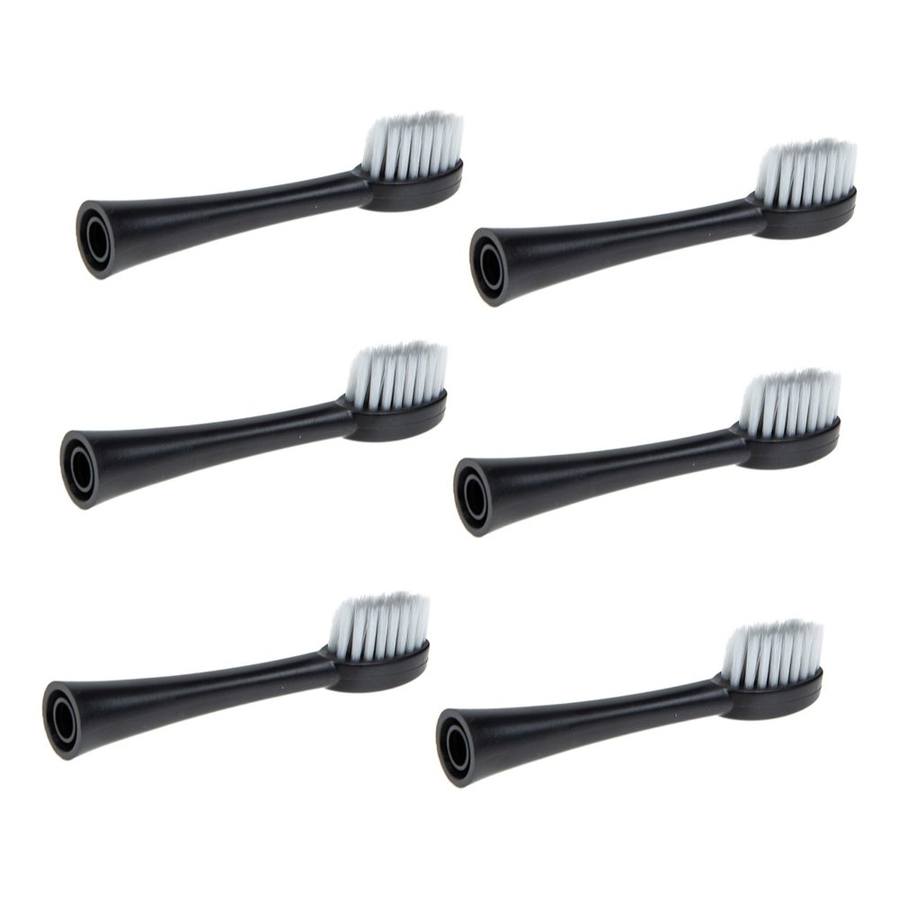 Xqmq X-3 Electric Toothbrush Heads, 6-Pack with Nylon