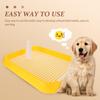 Homoyoyo Non-Slip PP Dog Toilet with Pee Mat for Puppies and Small Dogs view 2