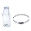 Homoyoyo 350 ml Glass and Stainless Steel Water Bottle for Rabbits and Hamsters view 1