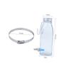 Homoyoyo 350 ml Glass and Stainless Steel Water Bottle for Rabbits and Hamsters view 2