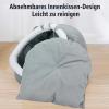 Gray Plush Cat Cave Bed for Indoor Cats and Small Pets view 3