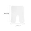 DECORNIJIA 4-Piece Professional U-Shaped Facial Towels, Soft Coral Fleece, White view 2