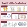 Fafeicy Breast Pump Flange Inserts, 5-Pack, 13/15/17/19/21 mm, Silicone Replacements for M5/M9 Pumps view 4