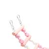 Haofy Bird Ladder Bridge, Wooden Swing for Macaws and Cockatiels, Improves Balance, Easy Installation, for Parakeets and Lovebirds (Pink, 23.6 in) view 3