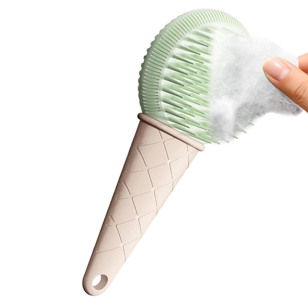 Pet Grooming Brush - Soft Bristle Massaging Tool