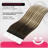 Youngsmile Invisible Tape Extensions, Human Hair, Balayage #1B/4/27, 40 g, 45 cm view 4