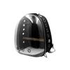 KIXZSAZ Transparent Travel Carrier for Birds, Removable Breathable PC Capsule, Black view 2