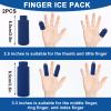 2-Piece Finger Gel Cold Packs (One Long, One Short, Blue) view 2