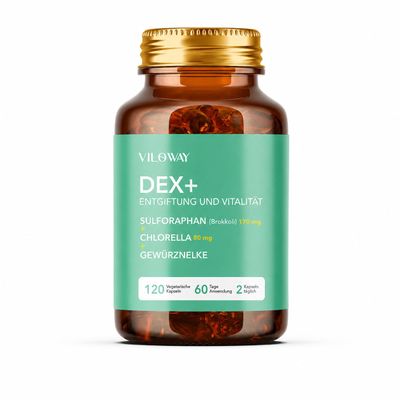 Wormwood Clove Capsules, 120 Count, Herbal Detox with Walnut & Chlorella