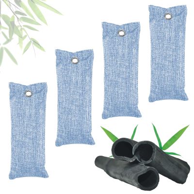 Tulov 4-Pack 100g Shoe Inserts with Bamboo Charcoal for Odor Control
