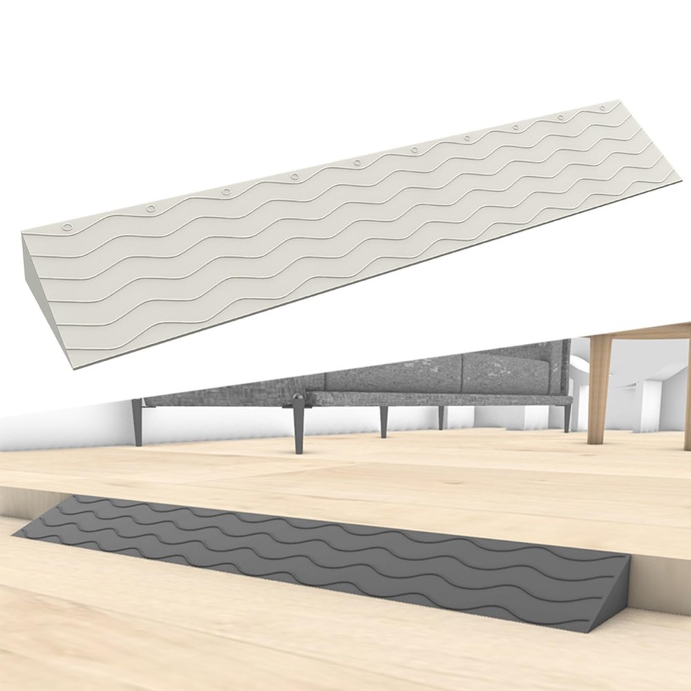 Rubber Threshold Ramp, Portable Wheelchair Transition Ramp