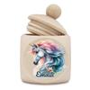 Polar-Effekt Personalized Baby Tooth Box for Girls with Unicorn Design view 1
