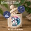 Polar-Effekt Personalized Baby Tooth Box for Girls with Unicorn Design view 2