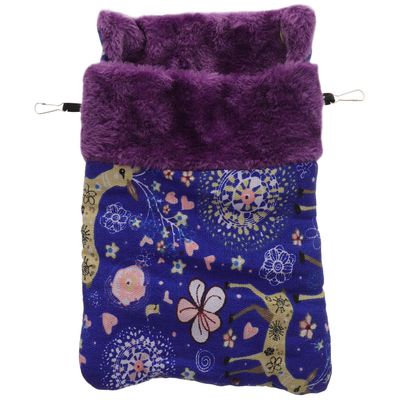 Homoyoyo Hanging Pet Bed for Kittens, Warm Winter Bed, Blue