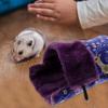 Homoyoyo Hanging Pet Bed for Kittens, Warm Winter Bed, Blue view 3