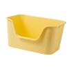GJGHKLHL Open-Top Cat Litter Box with Splash Guard and High Sides, Yellow view 1