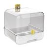 Parakeet Bird Bath and Cage Feeder, 2-in-1 Pull-Out Design view 1
